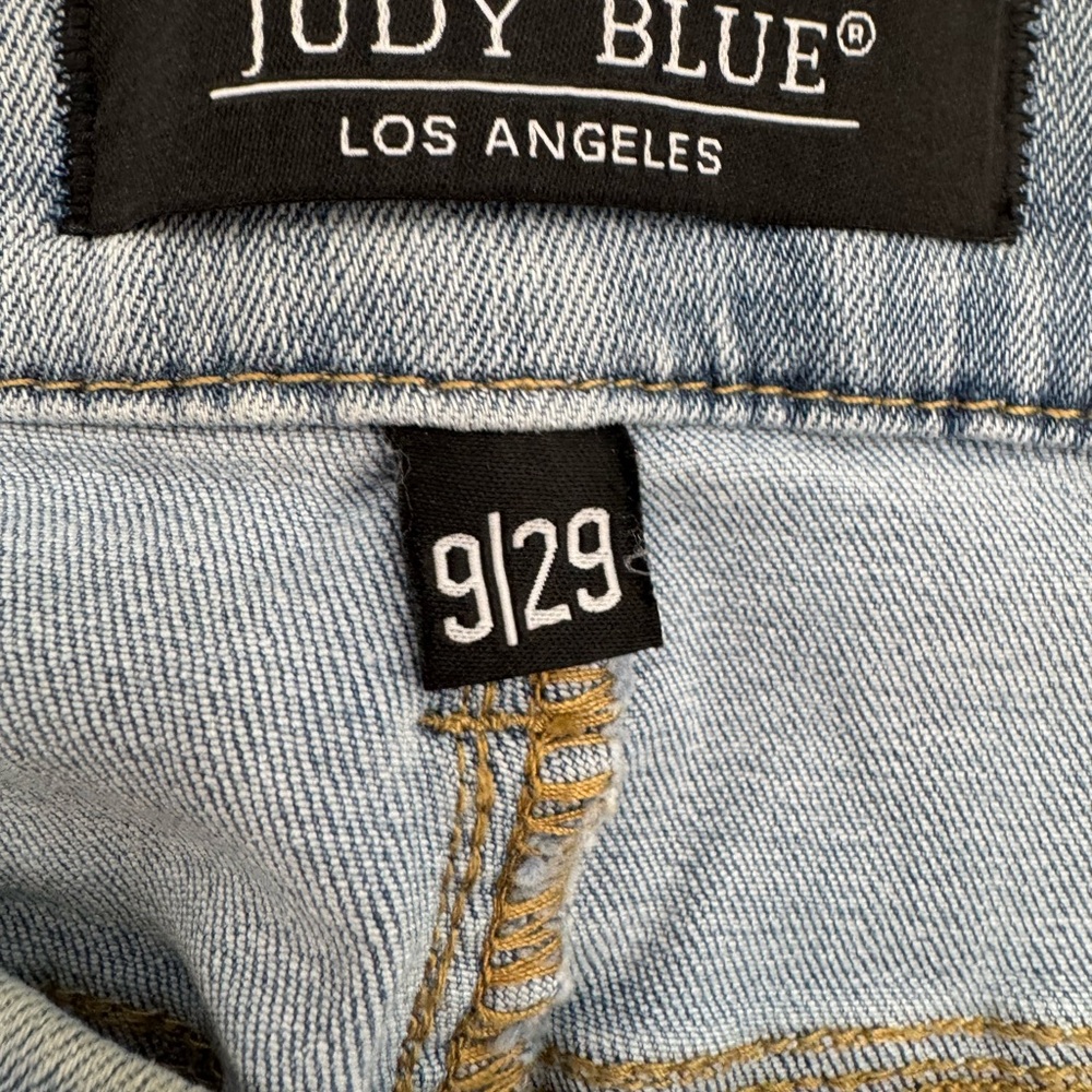 Judy Blue Mid Rise 9.5” Pull On Skinny Jeggings Light Wash Inseam 28” size 9/29 - Picture 13 of 16